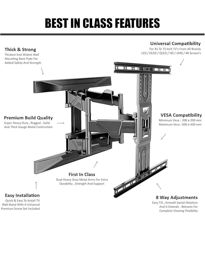 ETHU TV Wall Mount for 40-80 Inch LED LCD TVs
