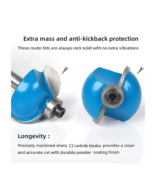 Professional Router Bit Kit 24pcs Model A 1/4" Shank