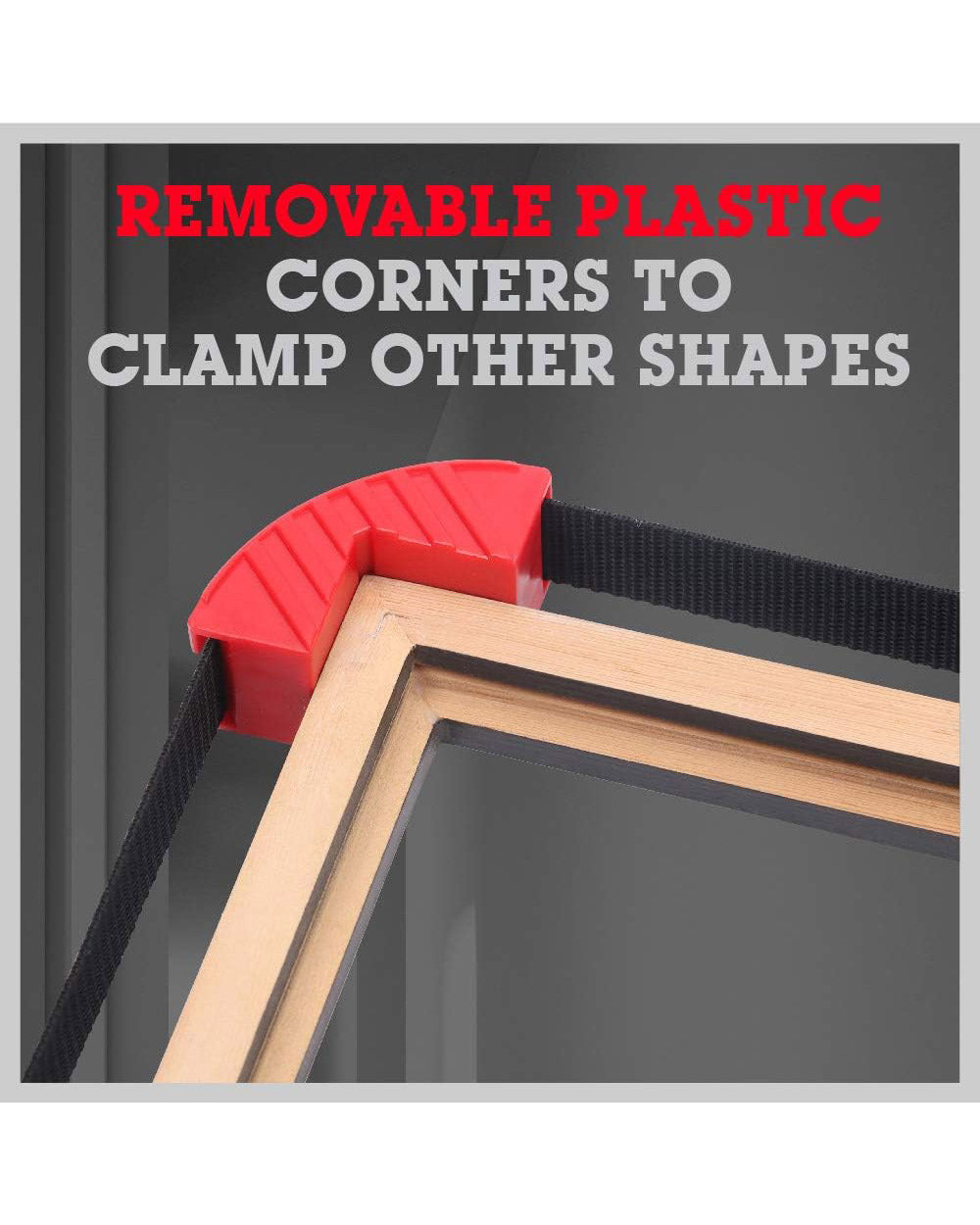 SEDY 13 ft. Belt Band Clamp Strap 90-Degree Corner Pieces