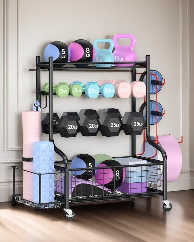Mythinglogic Dumbbell Rack Stand Powder-Coated Steel