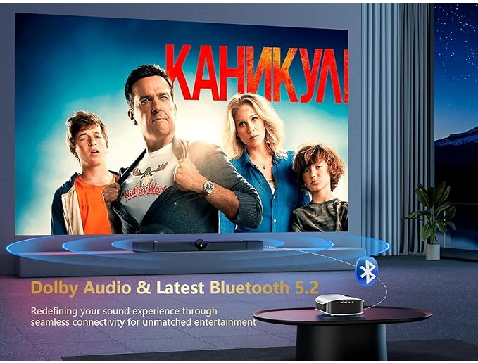 GooDee Portable 4K Projector WiFi Bluetooth YG600 PLUS