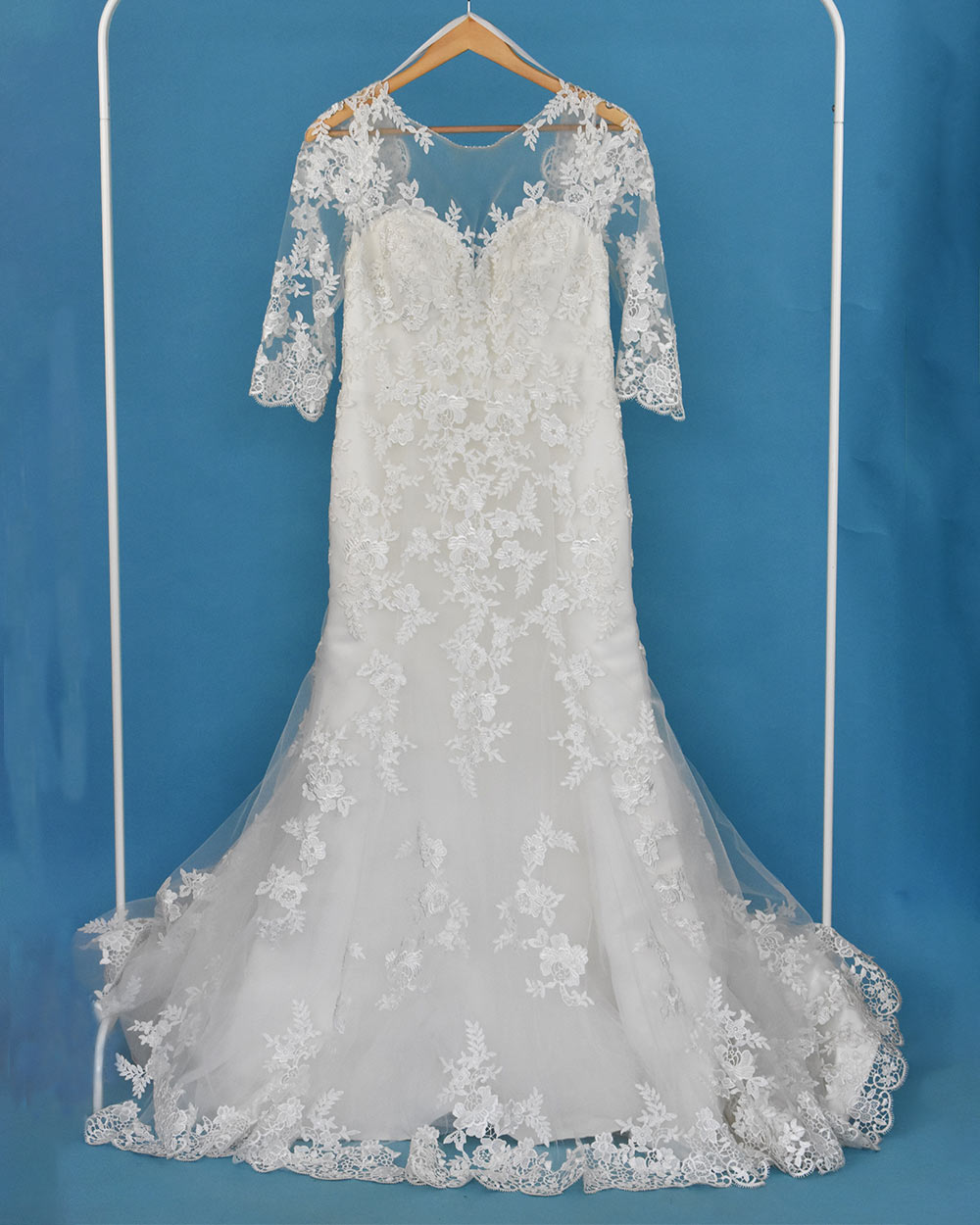 Venus Ivory Lace A Line Wedding Dress Size 14
