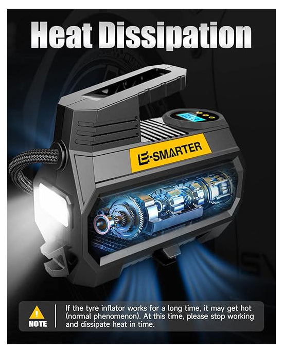  E-SMARTER Car Tyre Inflator Air Compressor