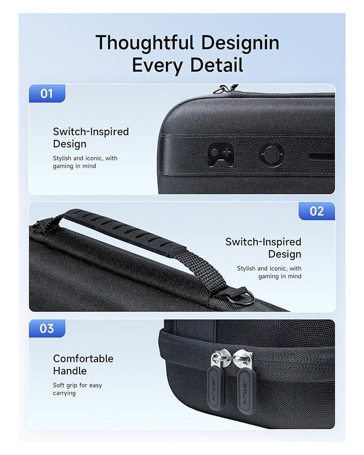 JSAUX Carry Case hard Shell  for Nintendo Switch 2 Black