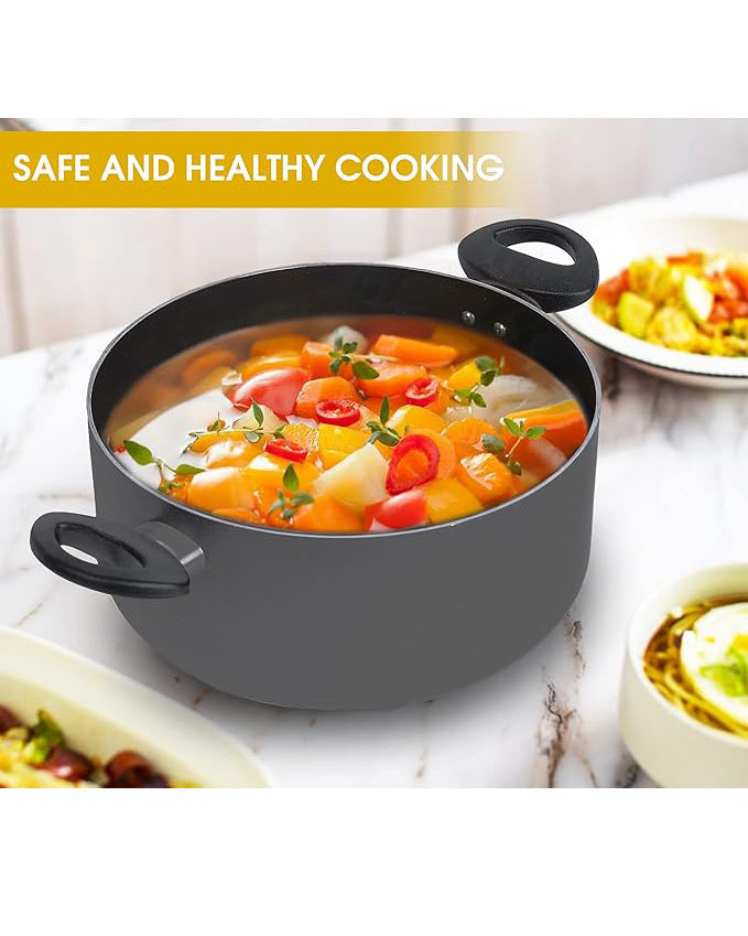 Stock Pot 5L 28cm Large Saucepan Non-Stick Cooking Pot
