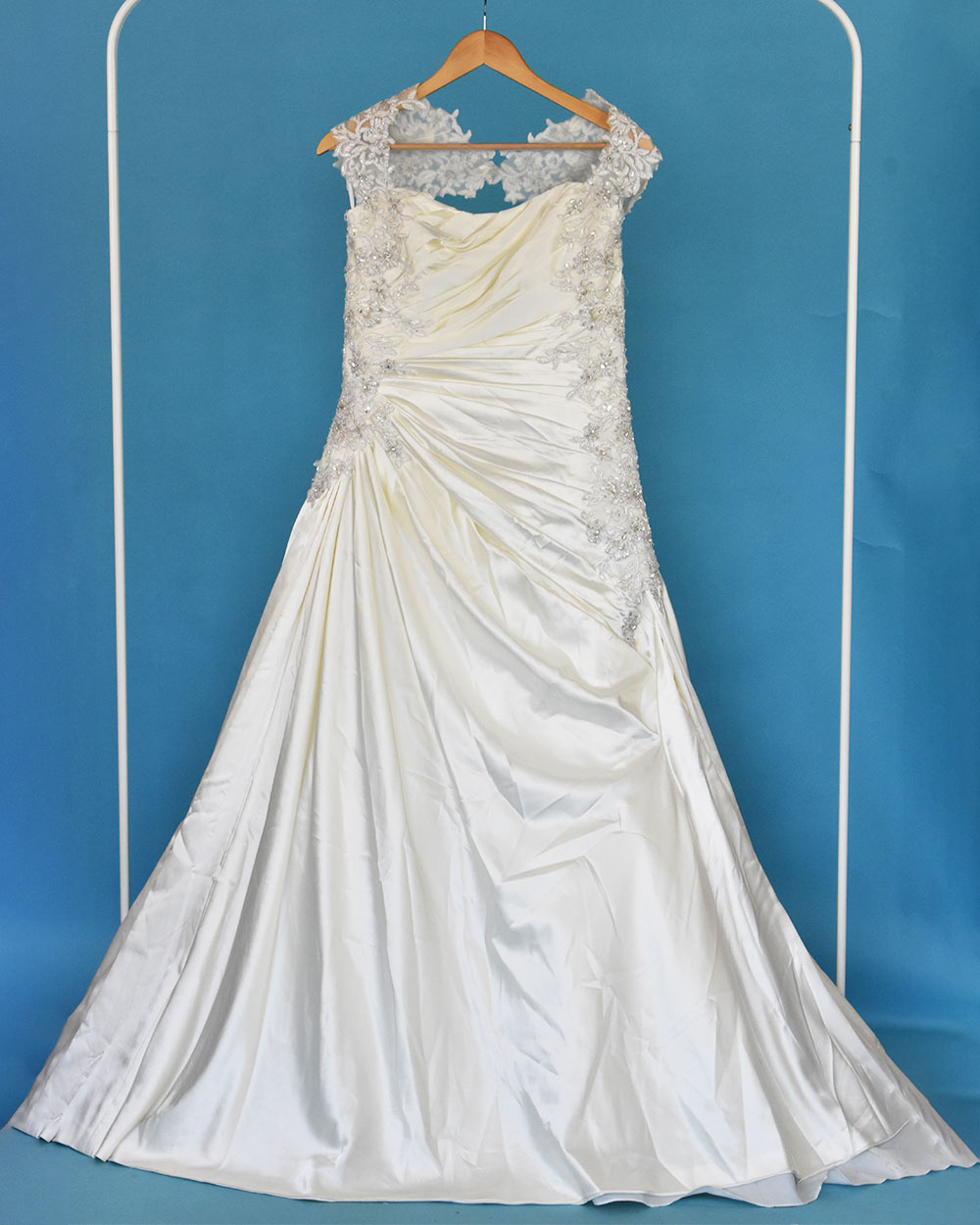 Sophia Tolli Ivory Ruched A Line Wedding Dress