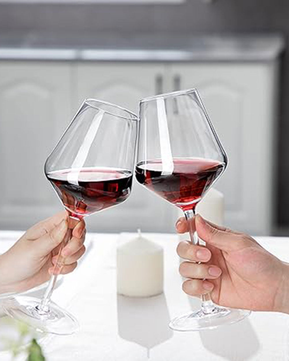 Crystal Wine Glasses Set of 6 Amisglass