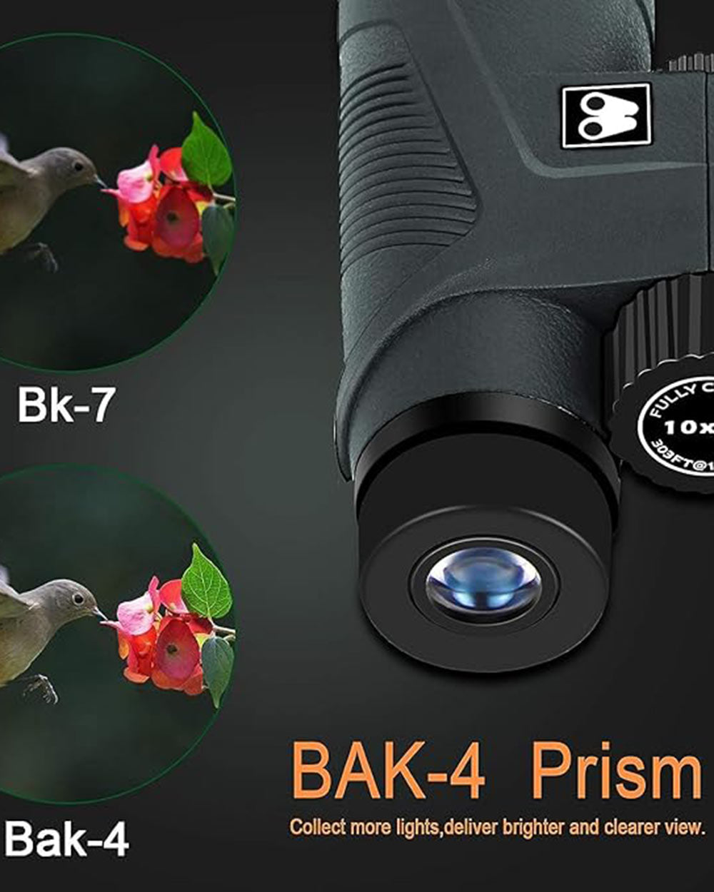 Sarblue 10x42 Binoculars for Adults with Smartphone Adapter