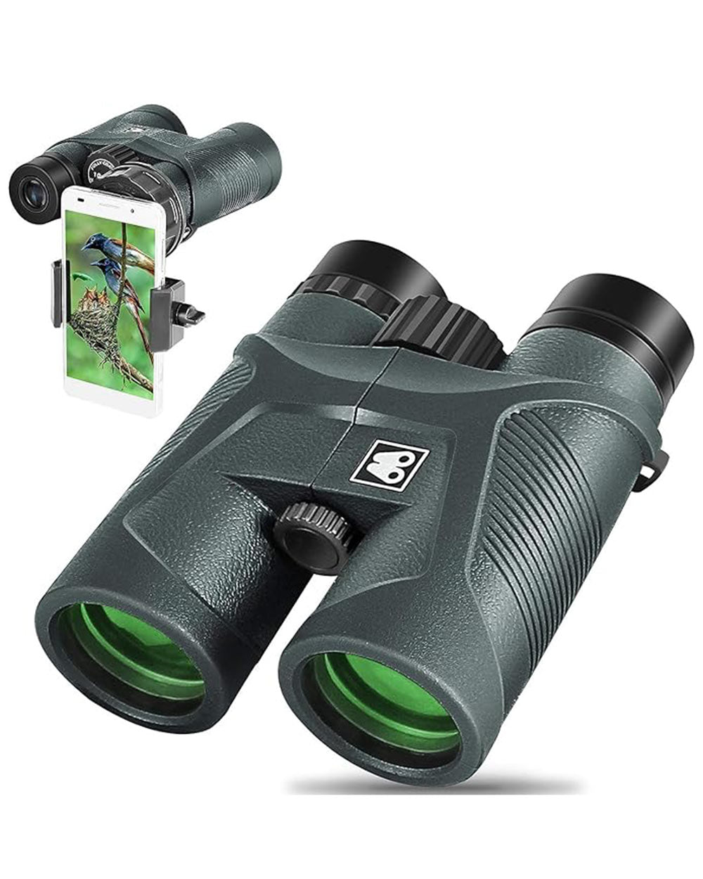 Sarblue 10x42 Binoculars for Adults with Smartphone Adapter