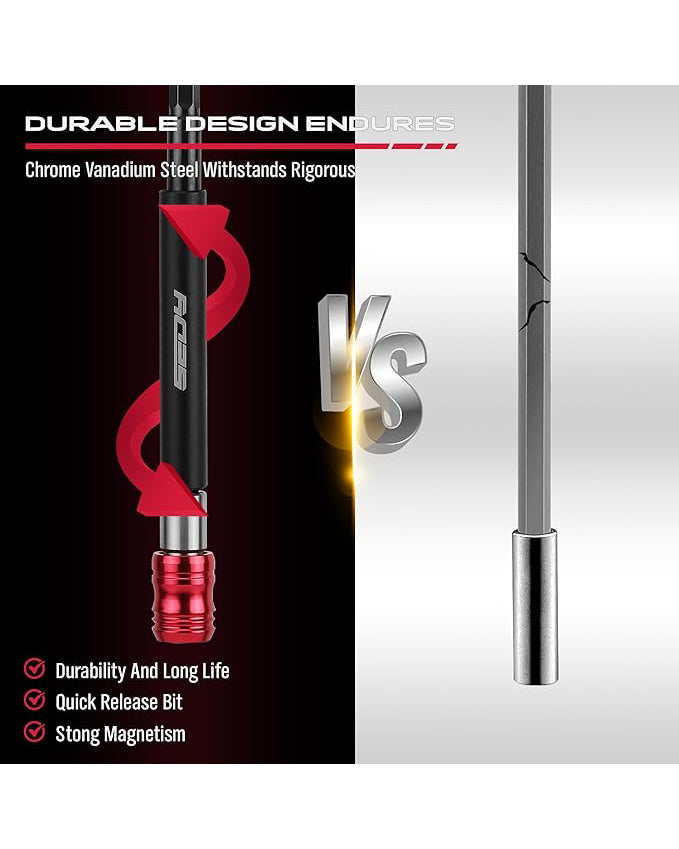 Extra Long Magnetic Screwdriver Bit Holders 2-Piece 6"12"