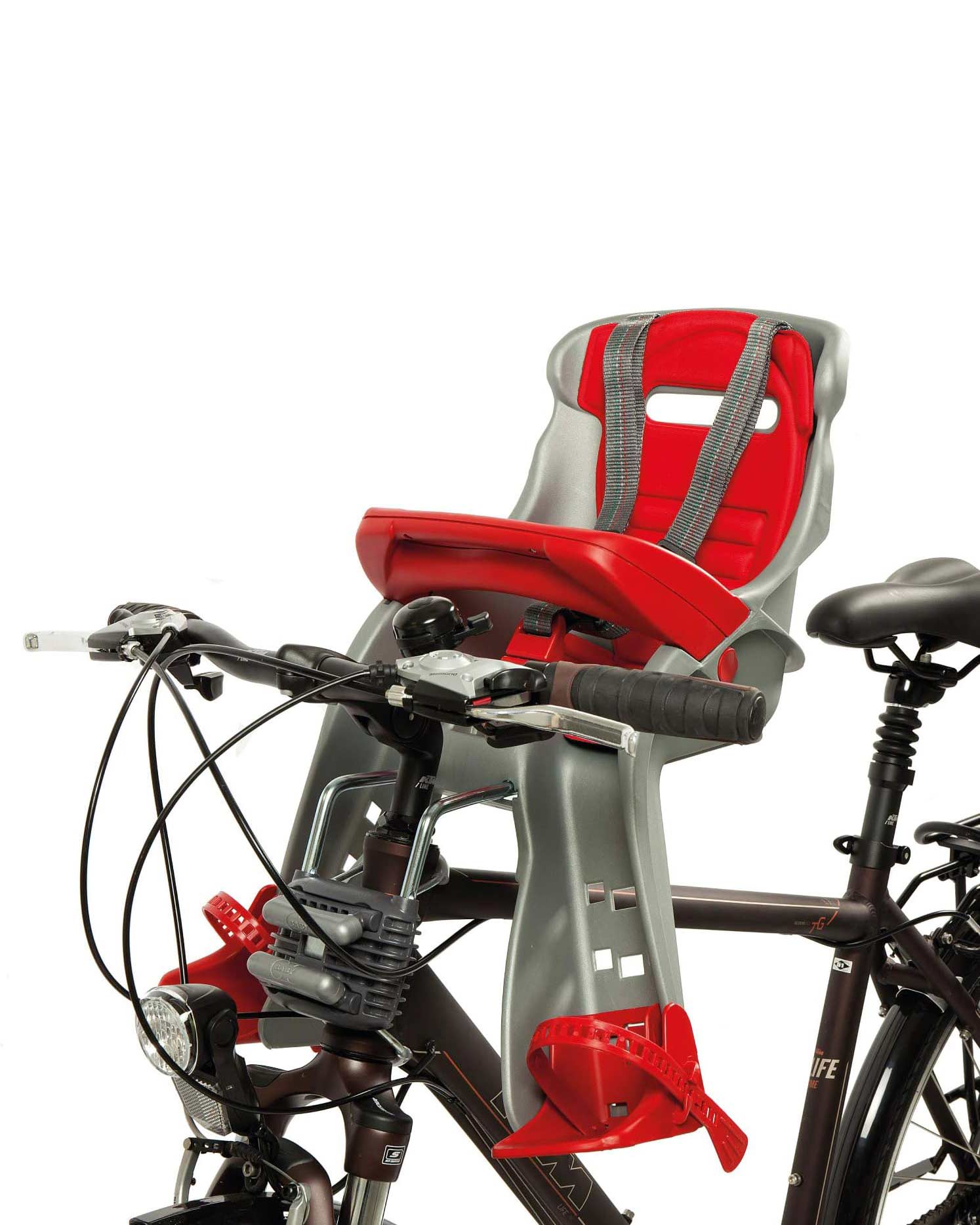 Orion Front Bike Seat  Bracket  Silver Red