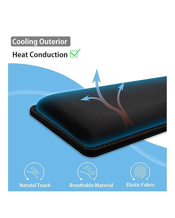 Faluber Cooling Gel Wrist Rest Pad  Keyboard Black