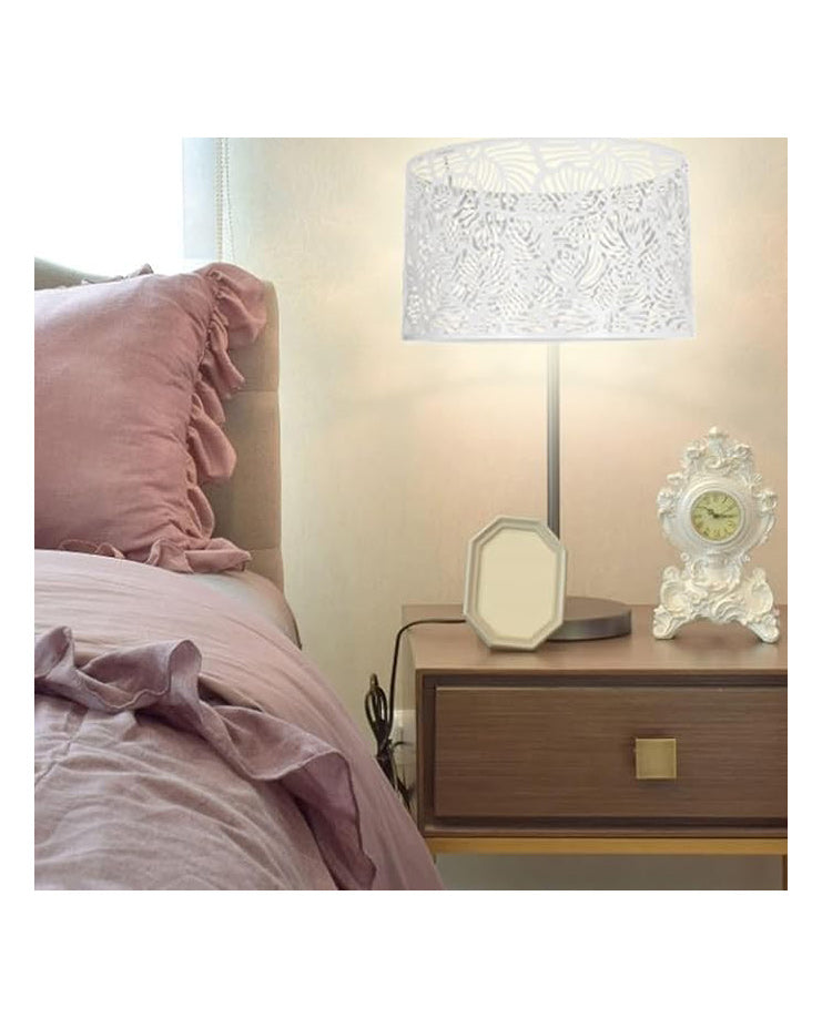  Decorative Lampshade Hollow Carved Metal White