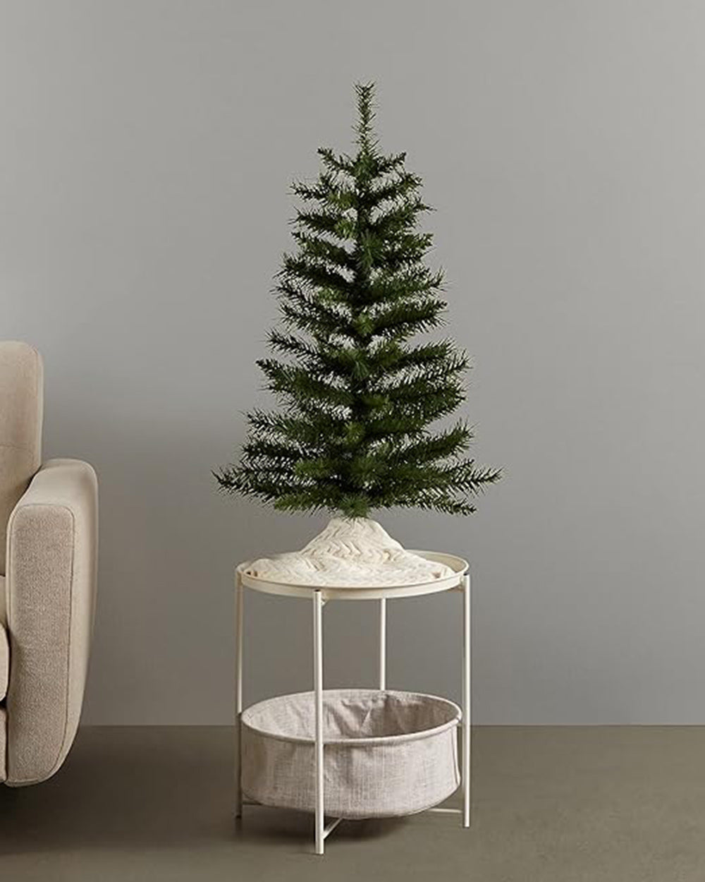 Artificial Christmas Tree 89 Tips Plastic Stand 90cm Tall