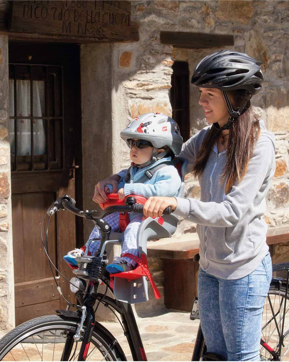 Orion Front Bike Seat  Bracket  Silver Red