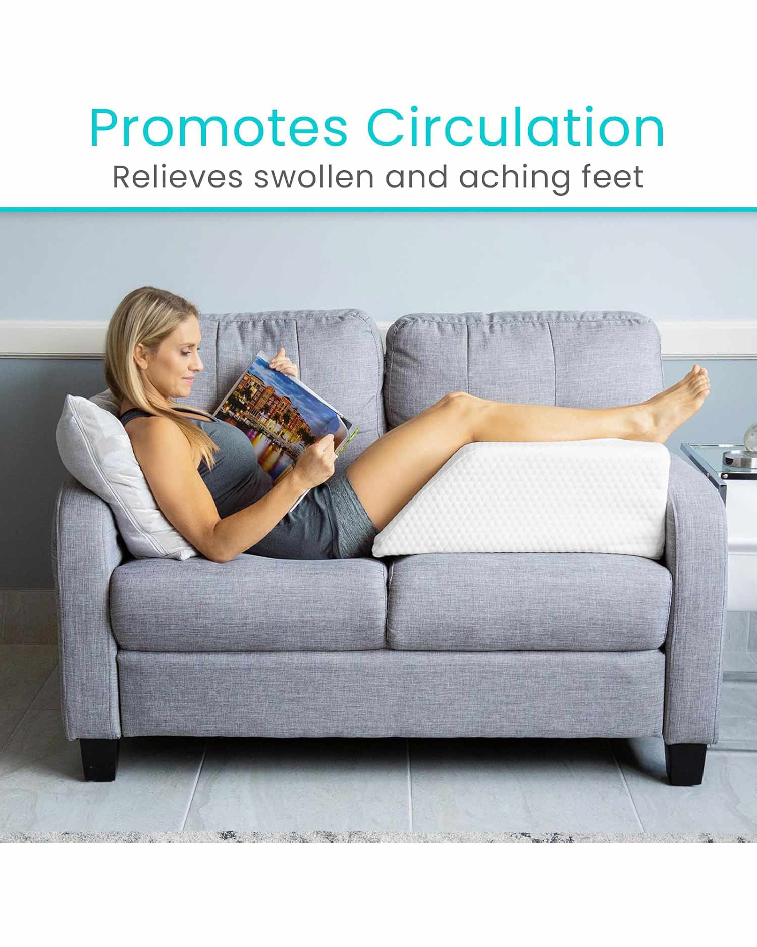 Leg Elevation Pillow Support Cushion White
