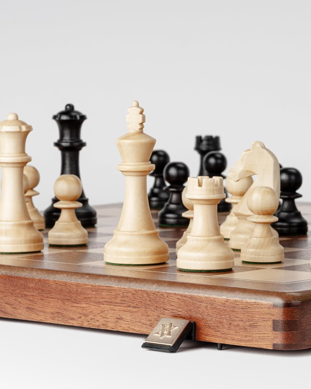 A&A 19 Inches Wooden Folding Chess Set