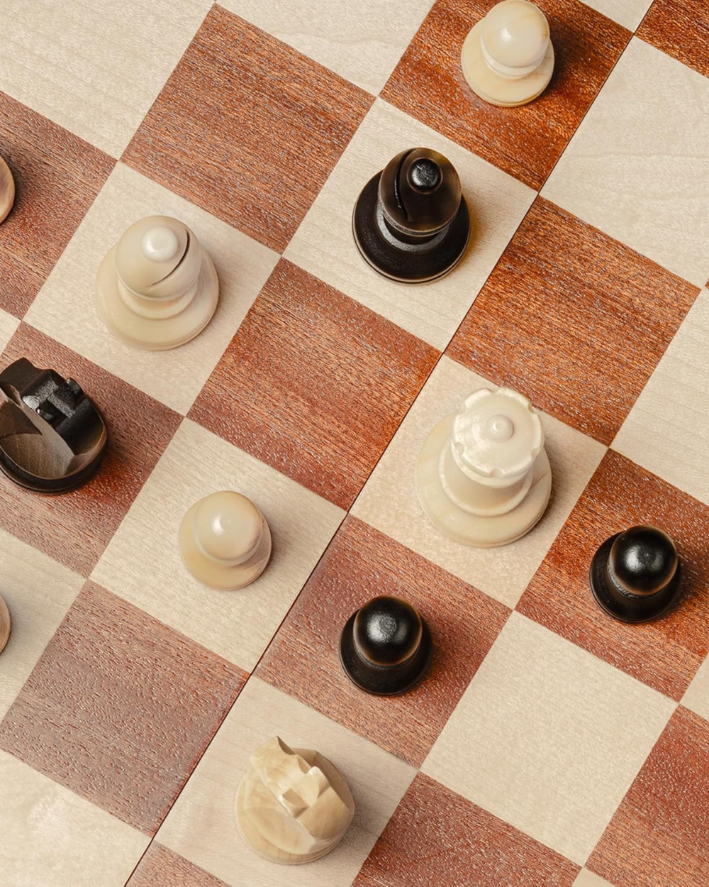 A&A 19 Inches Wooden Folding Chess Set