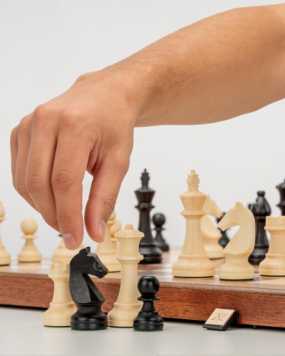 A&A 19 Inches Wooden Folding Chess Set