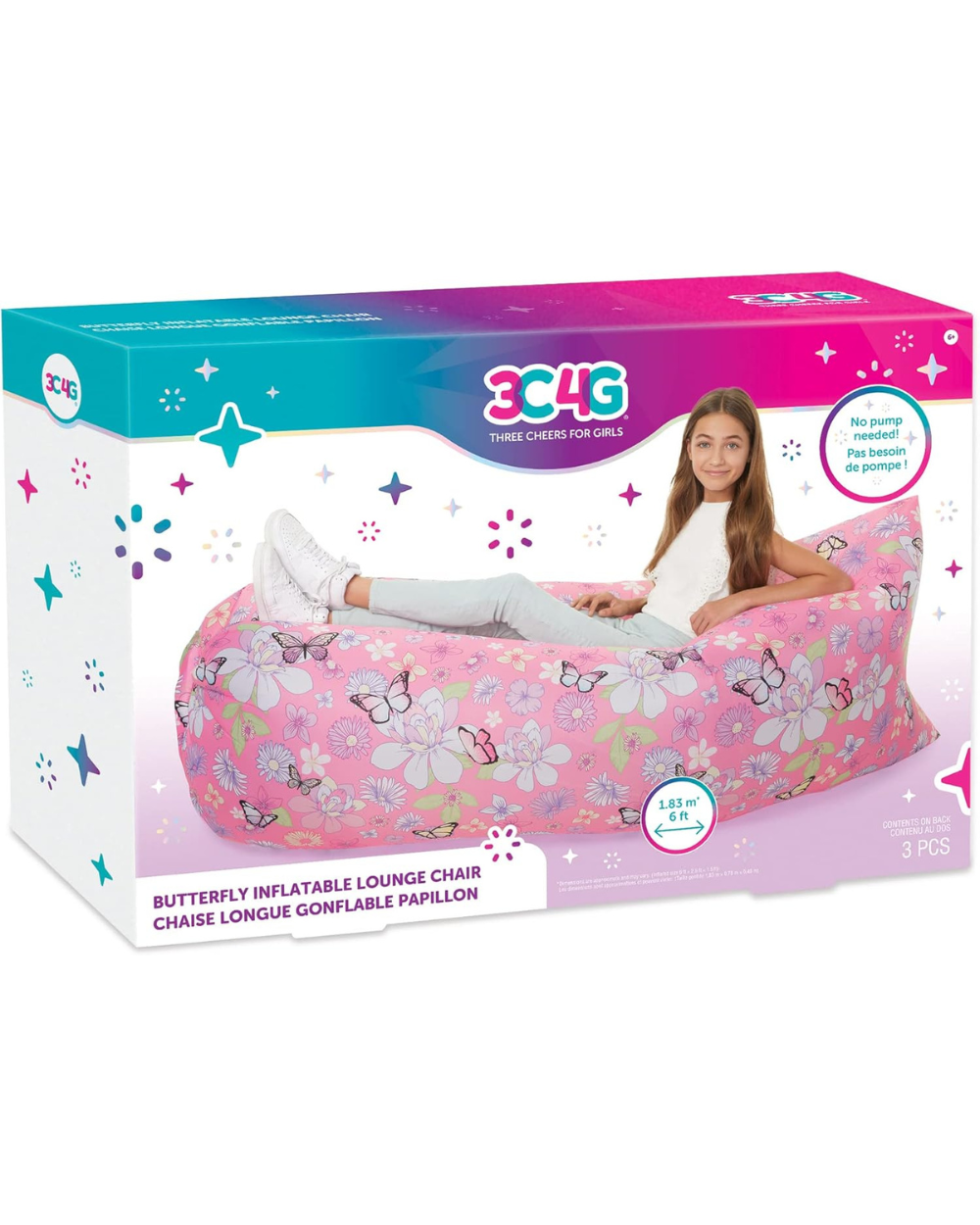 Make It Real 3C4G Butterfly Inflatable Lounge Chair