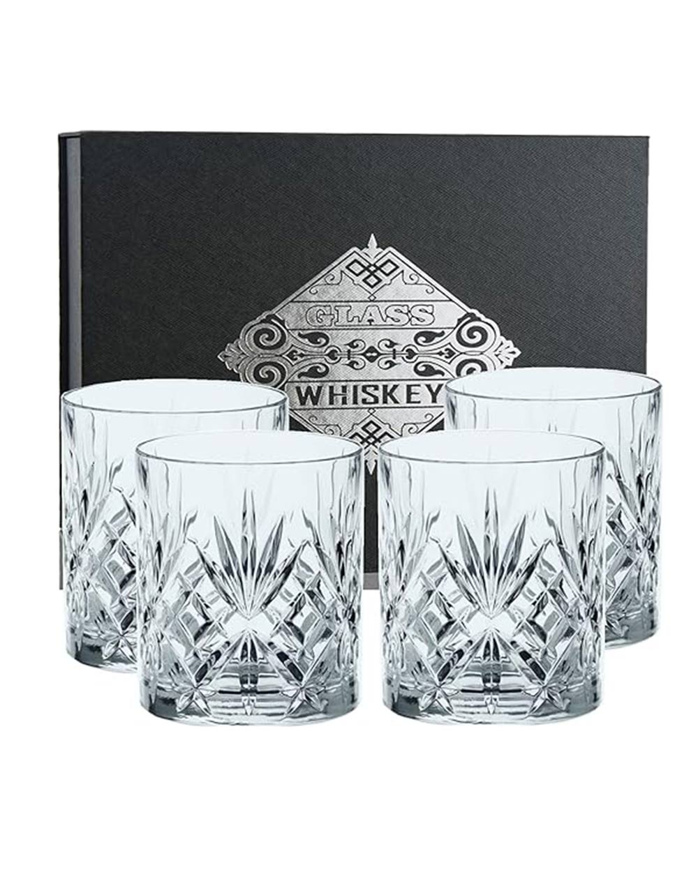 D&H Whiskey Glasses Set of 4 Gift Box