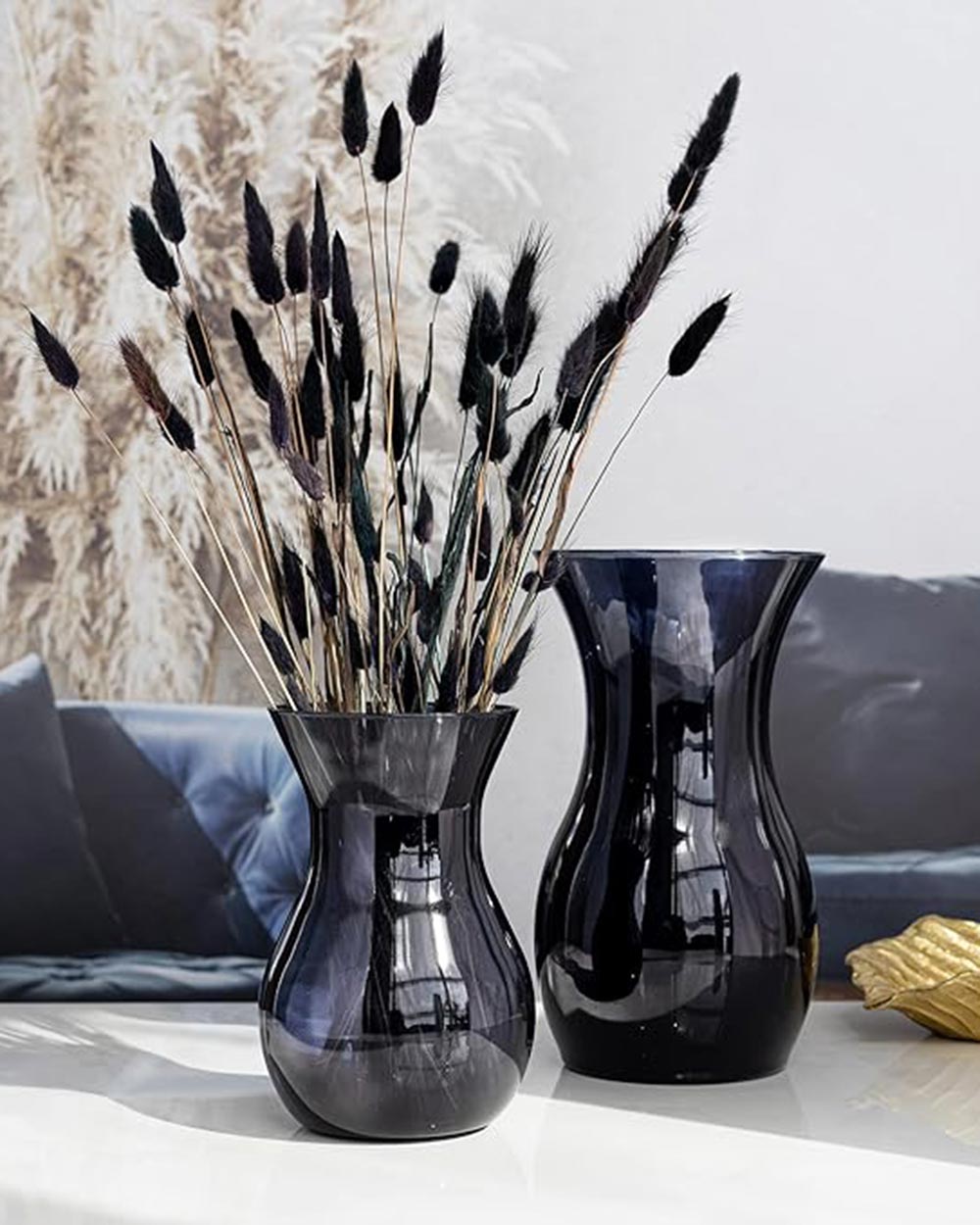 Trend For Home Glass Flower Vase Black