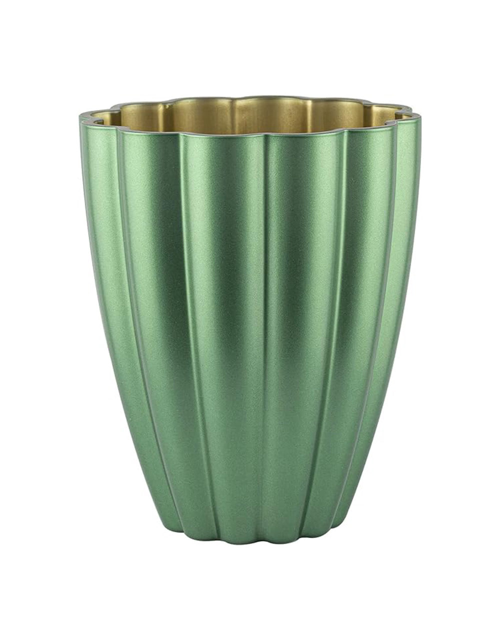 Trend For Home Glass Flower Vase Green Gold