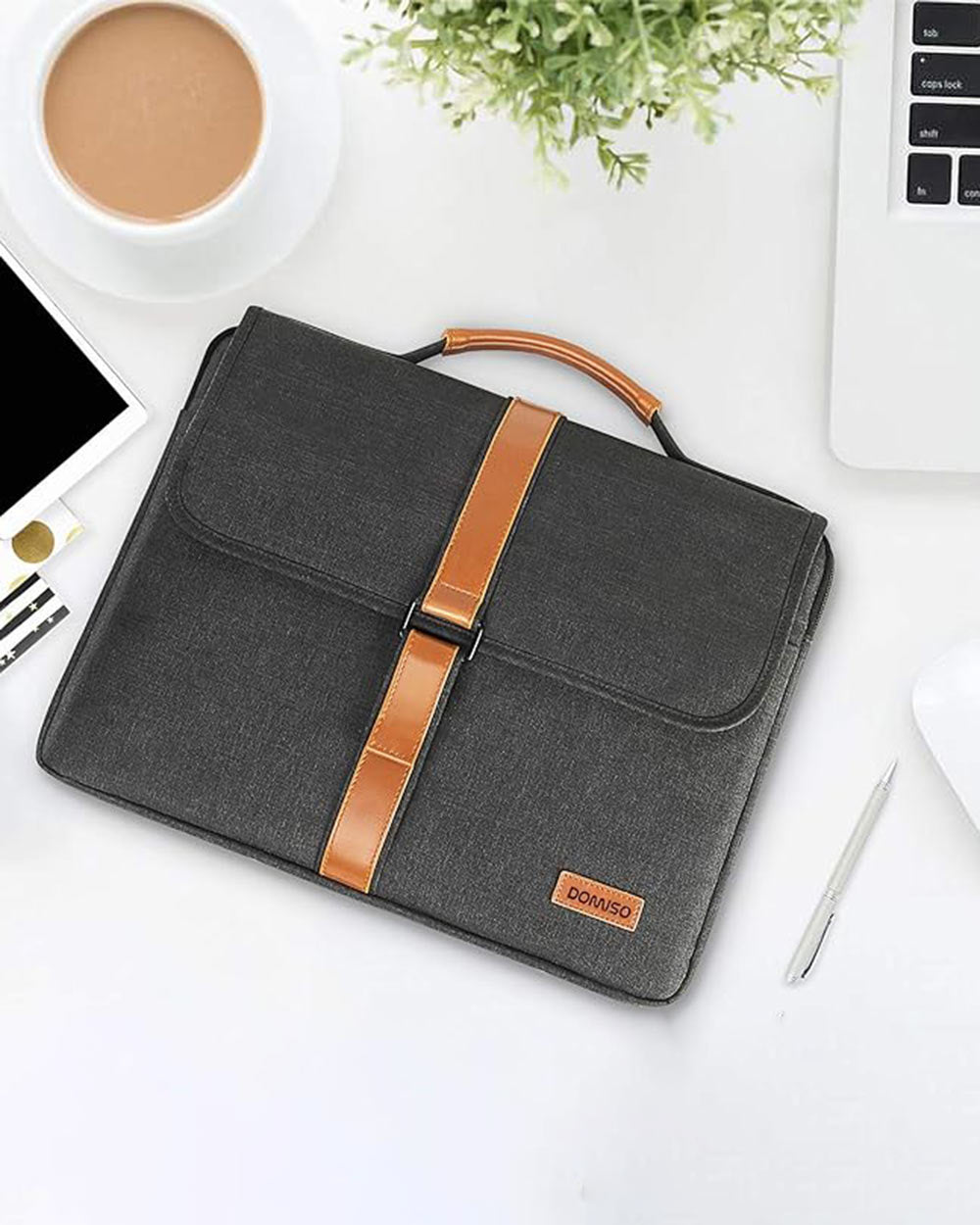 DOMISO Laptop Case Compatible with 17-17.3 Inch Dark Grey