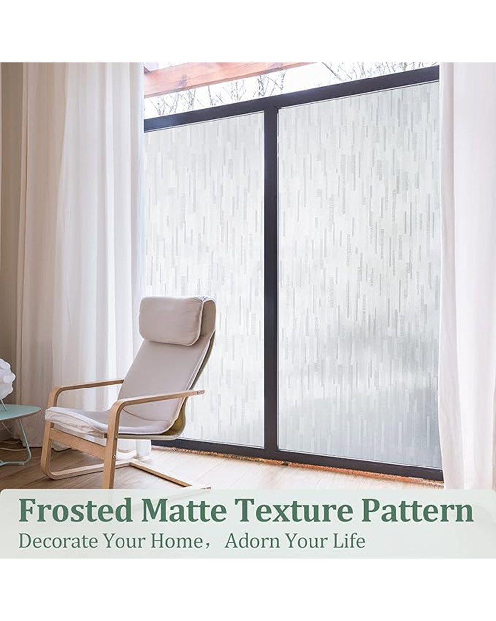 LIFETREE Frosted Window Privacy Film  75 x 300cm