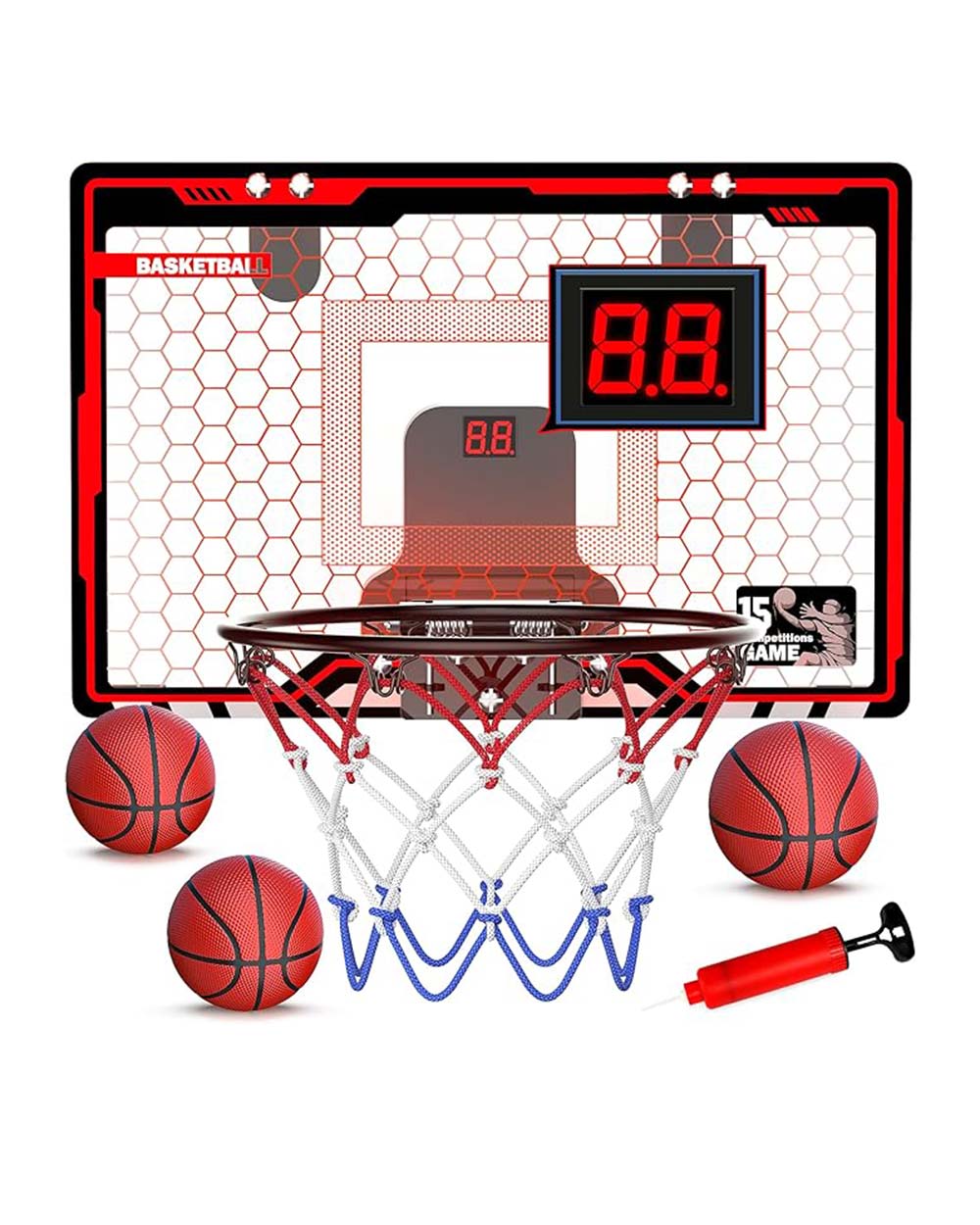 HotBee Mini Basket Ball Hoop LED Lights Automatic Scoring