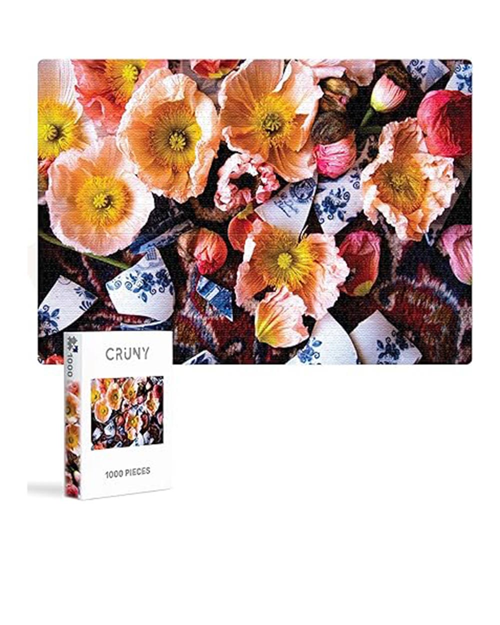 CRUNY 1000 Piece Poppies Jigsaw Puzzle for Adults