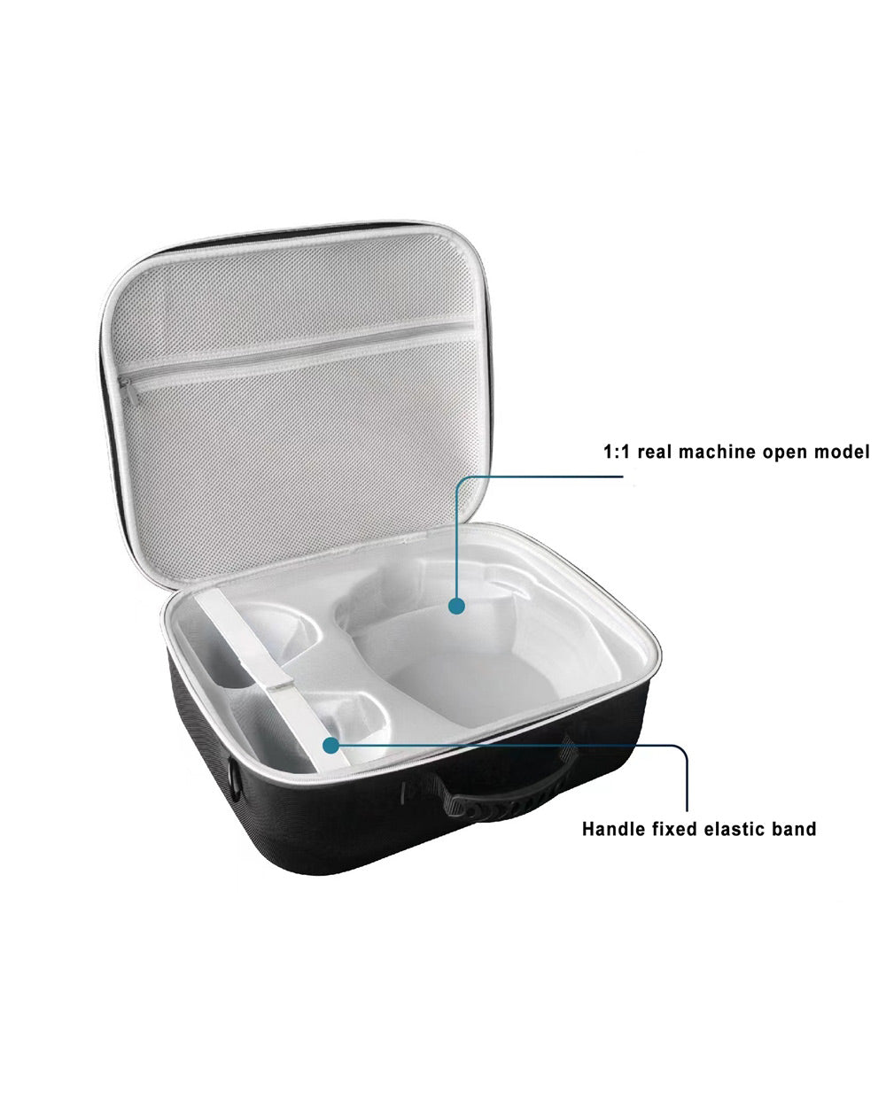 PGTECH Protective Travel Storage Box Case for PS5 VR2 Black