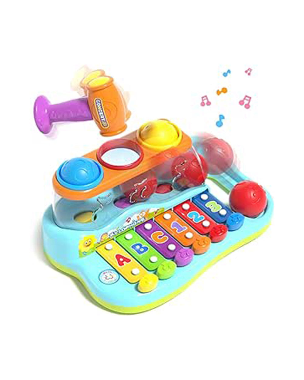 Play Pride Early Education Pop n Play 2 in 1  Xylophone Pound Ball