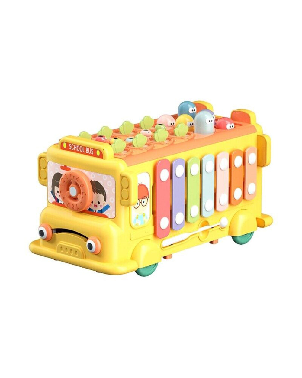 Multifunctional Activity School Bus Eductional Toy 18 mth