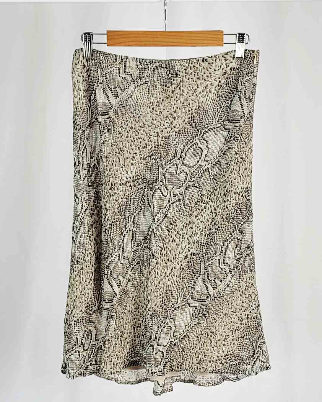 Vintage Marilyn Anselm for Hobbs Skirt Snake Print UK 10