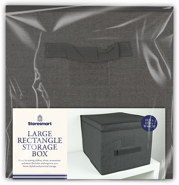Large Rectangular Storage Box 25x30x40cm