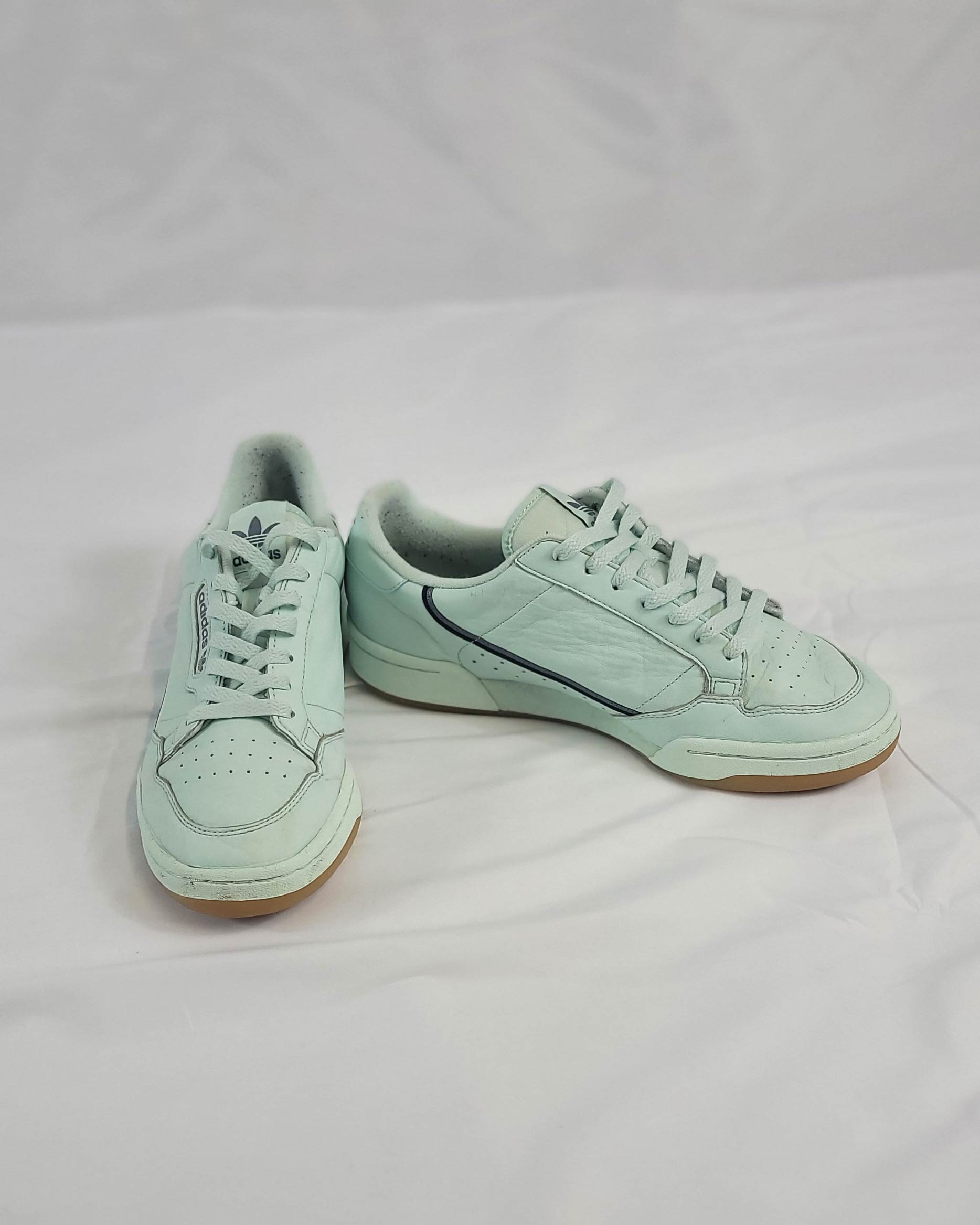 Adidas Continental Trainers Mint Green Size 9.5