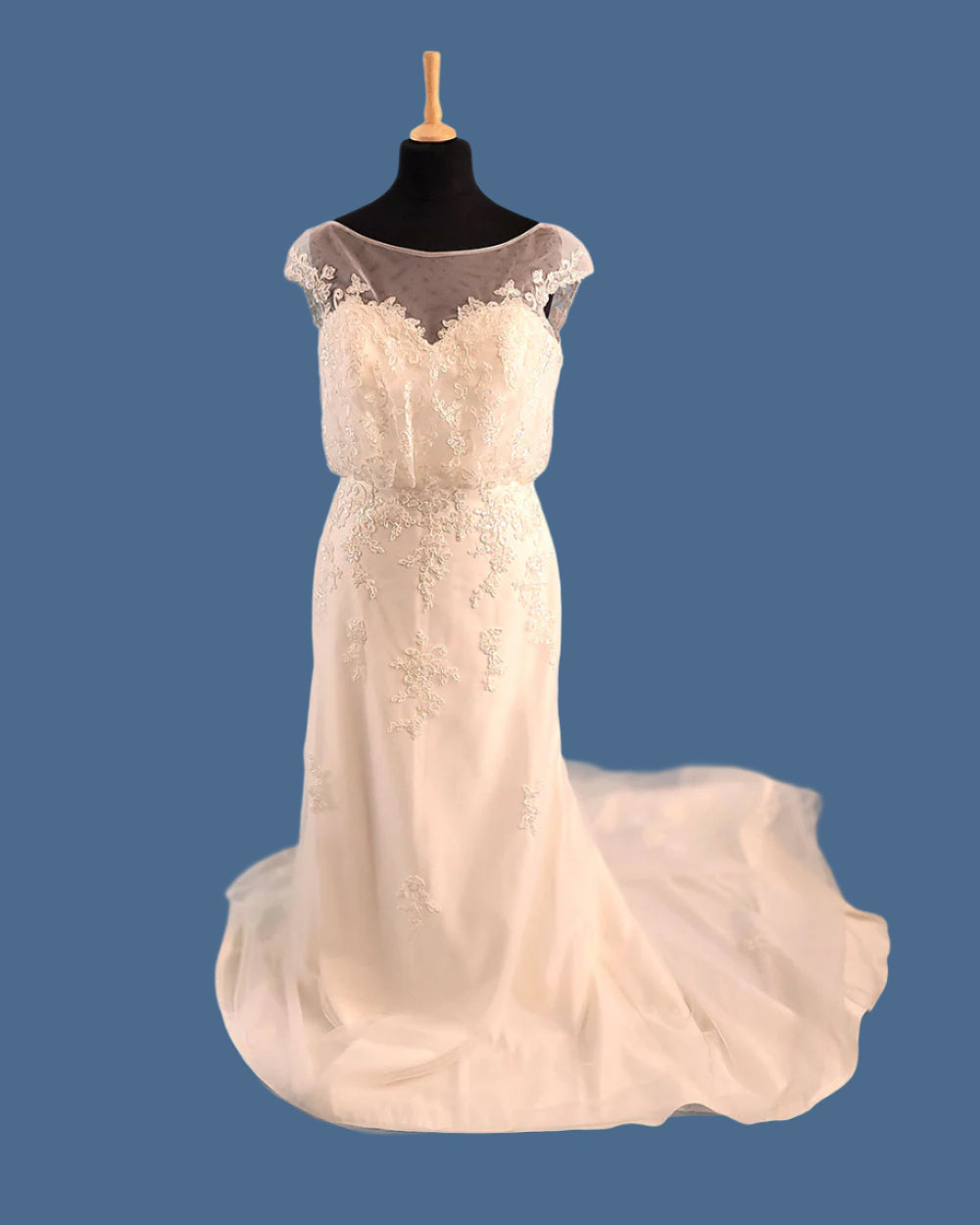 Hilary Morgan White A Line Wedding Dress Size 14-16