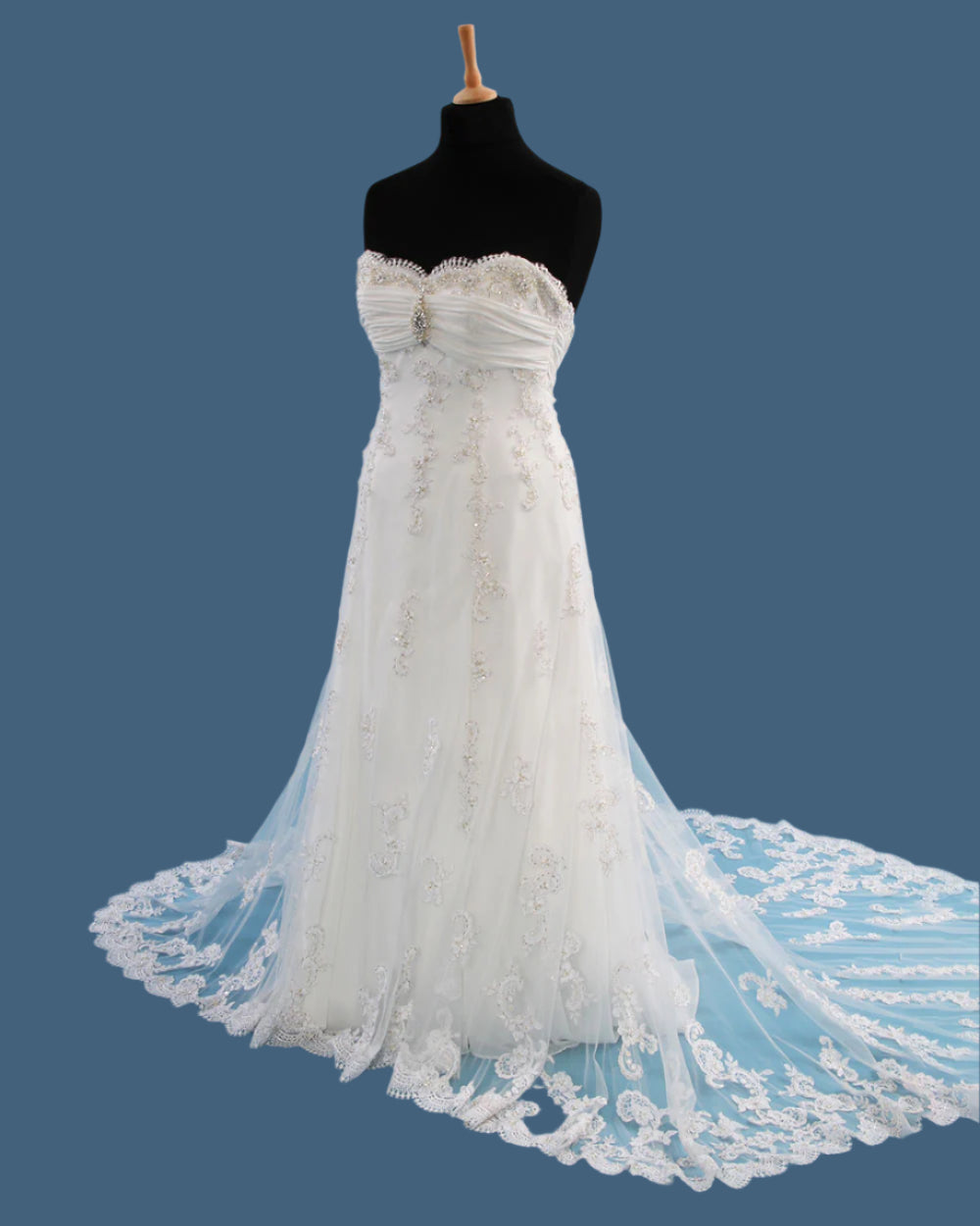 Maggie Sottero Ivory A Line Wedding Dress Size 12