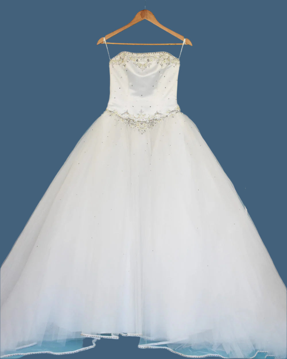 Mori Lee White Princess Wedding Dress Size 6