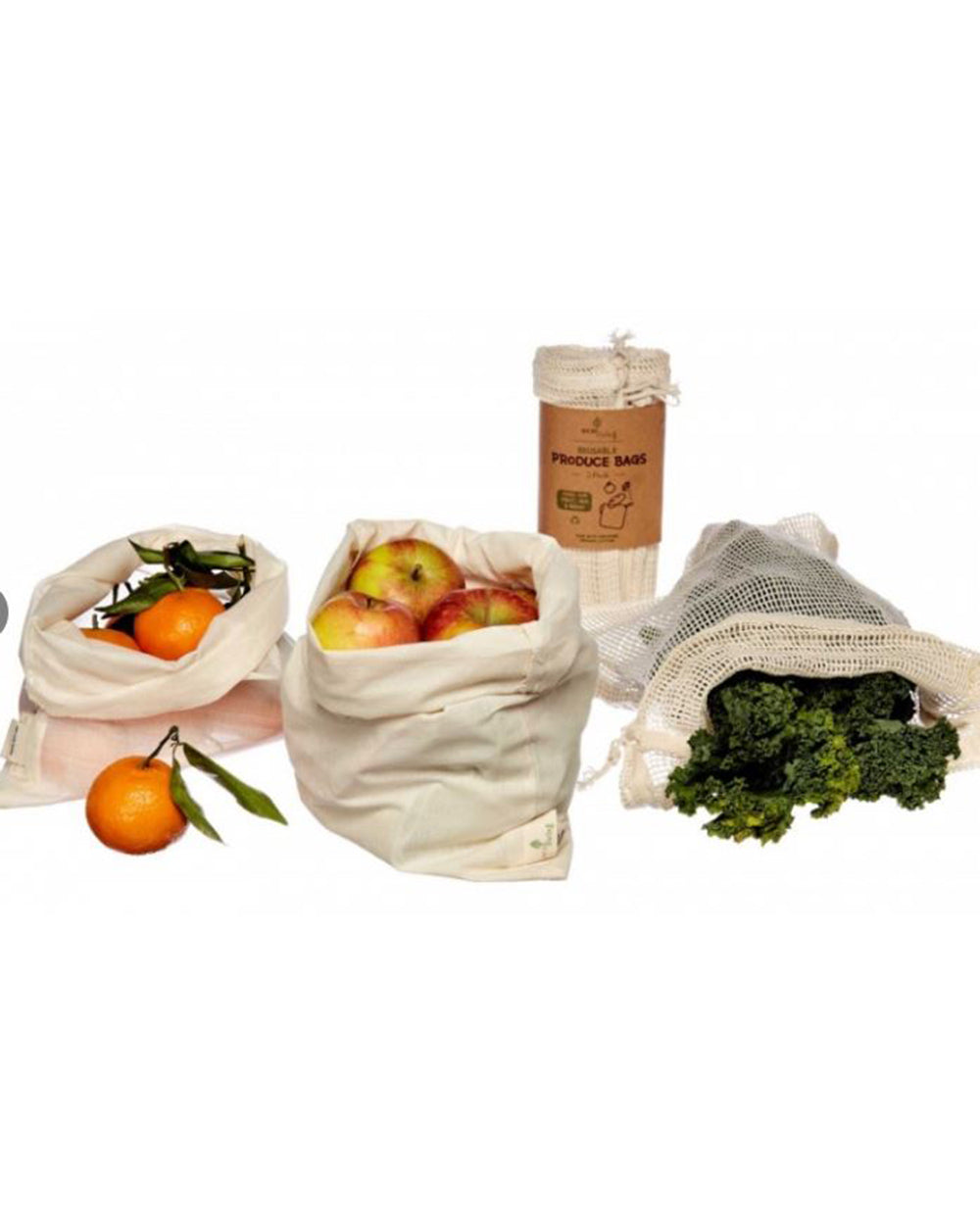 Organic Produce Food Bags Shopping Set Of 3