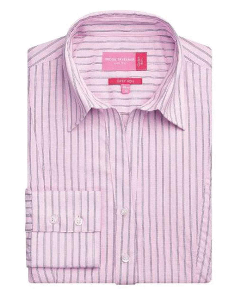 Brook Taverner Ladies Pink Shirt Perano Long Sleeve
