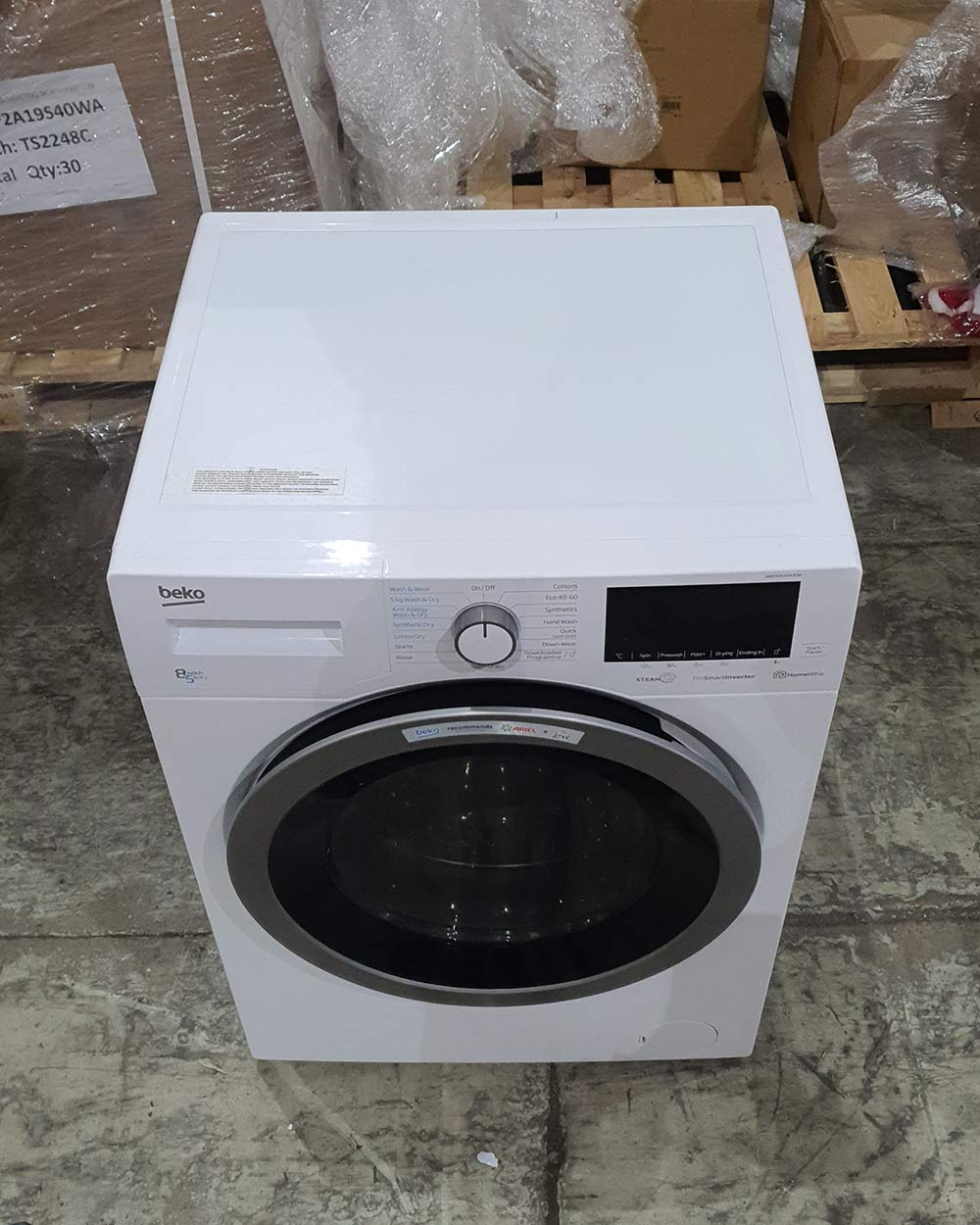 Beko 8kg Washer Dryer WDEX8540430W