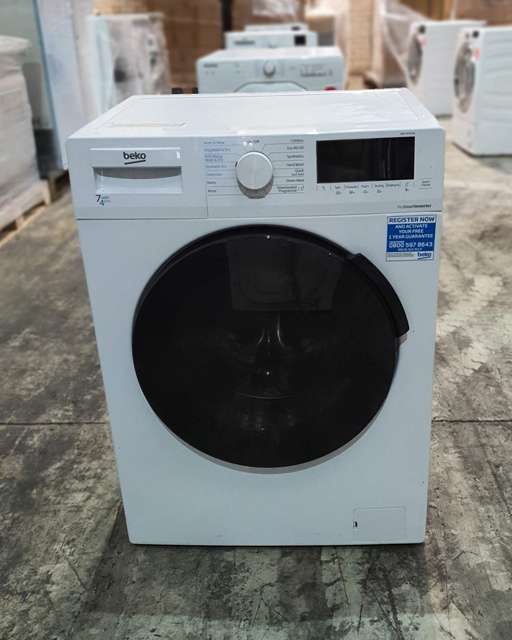 Beko Washer Dryer WDL742431W_WH 7+4kg