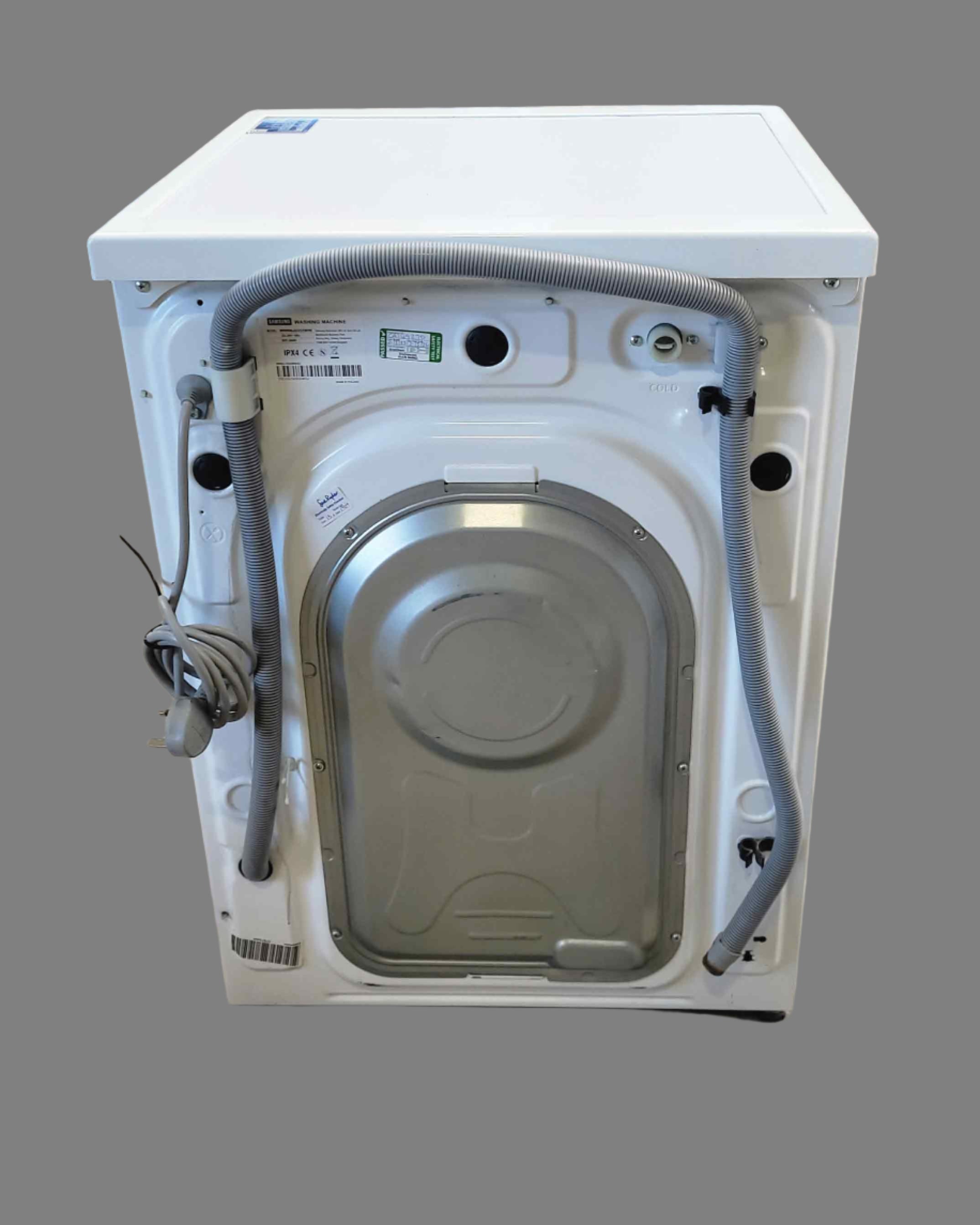 SAMSUNG  White Washing Machine Back