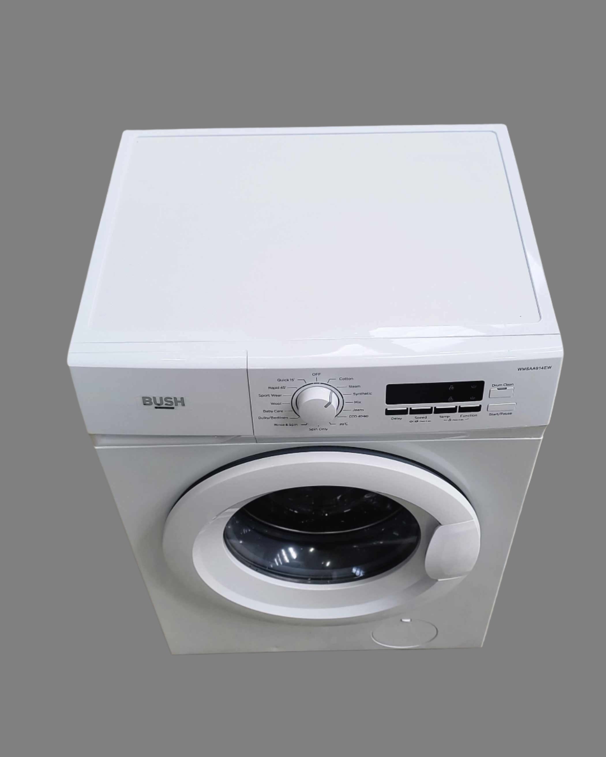 BUSH Washing Machine 9kg White wmsaa914ew