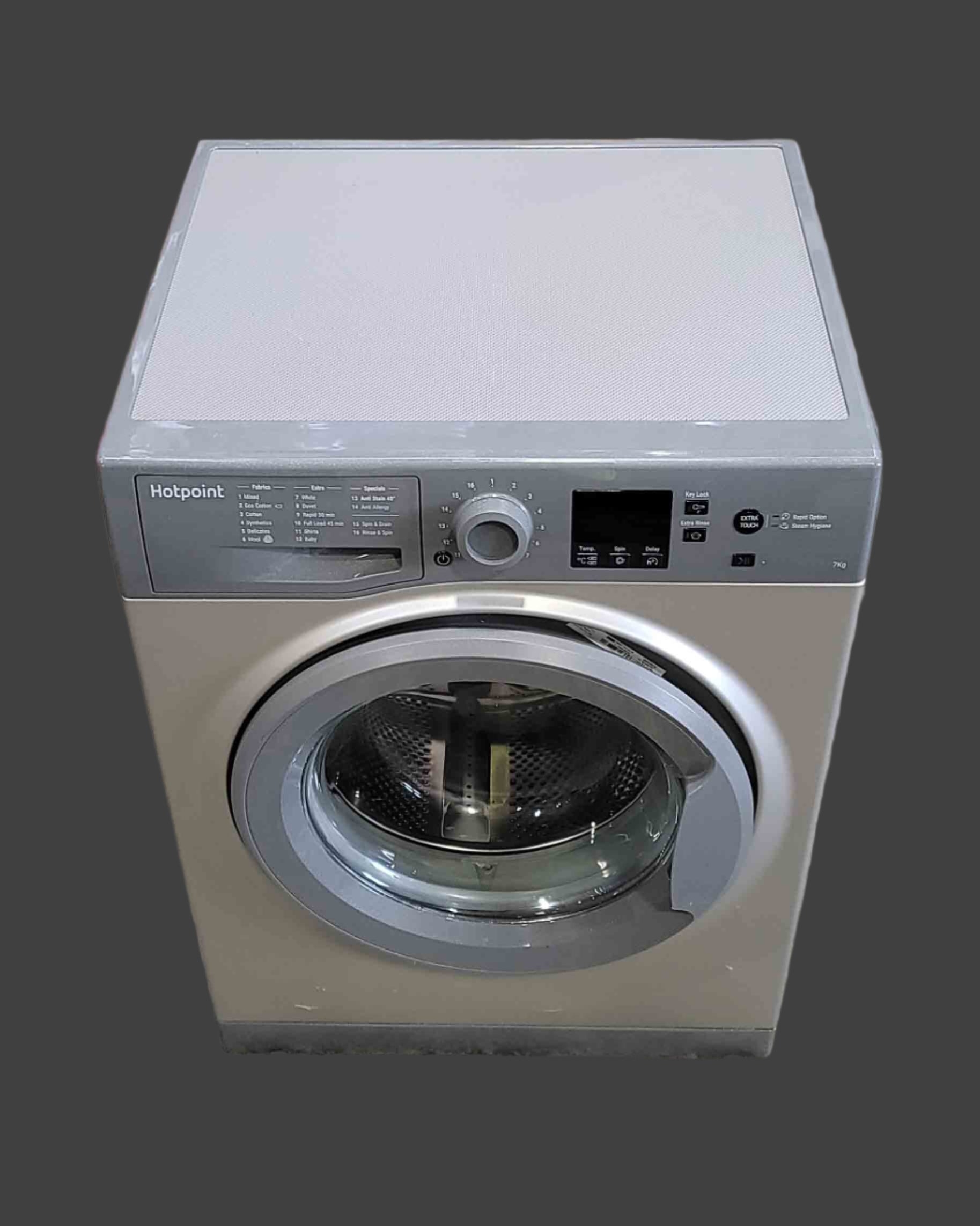 HOTPOINT Washing Machine 7kg Grey NSWM743UWUKN