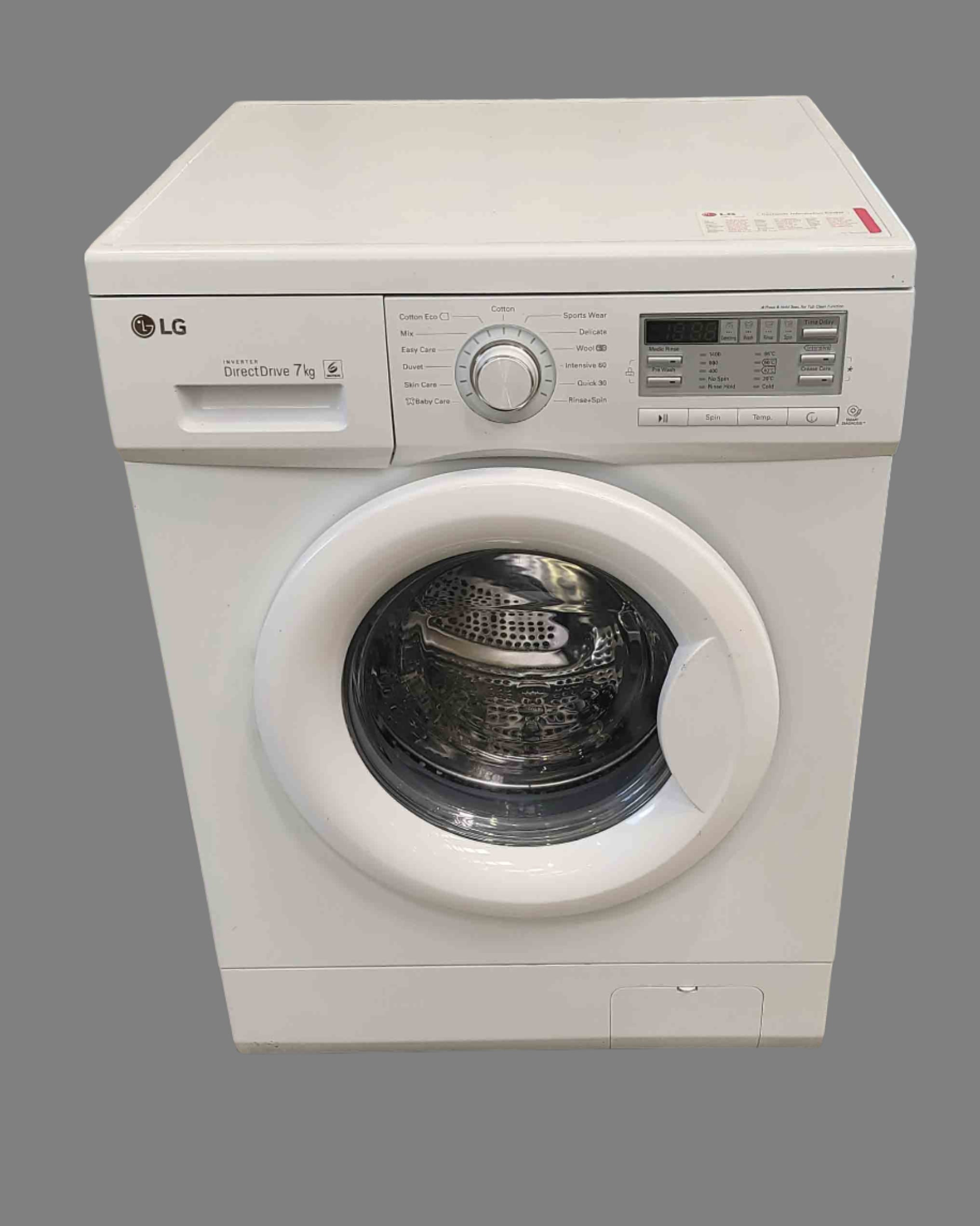 LG Washing Machine F1296TD White 7kg