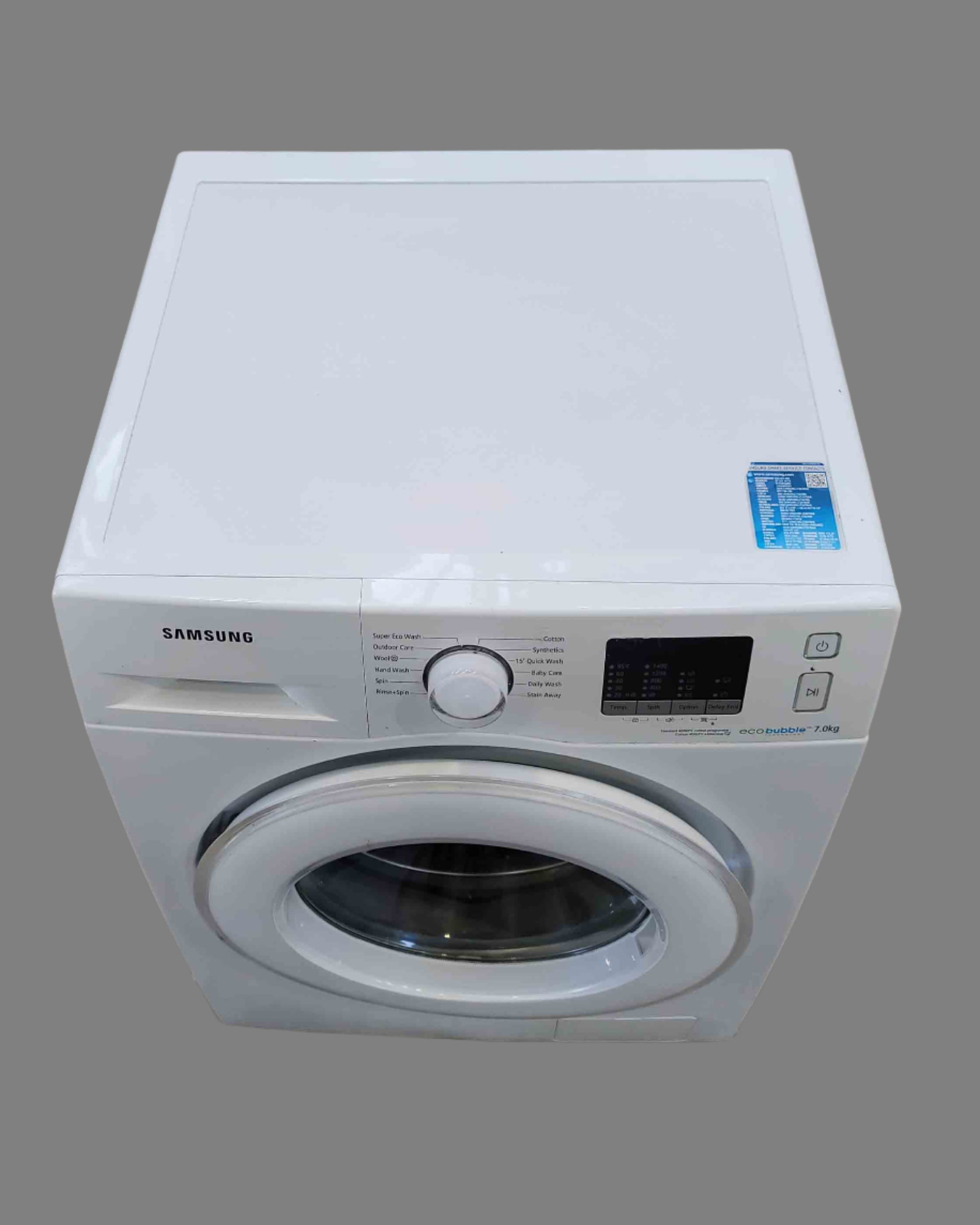 SAMSUNG Washing Machine WF70F5E2W4W 7kg White