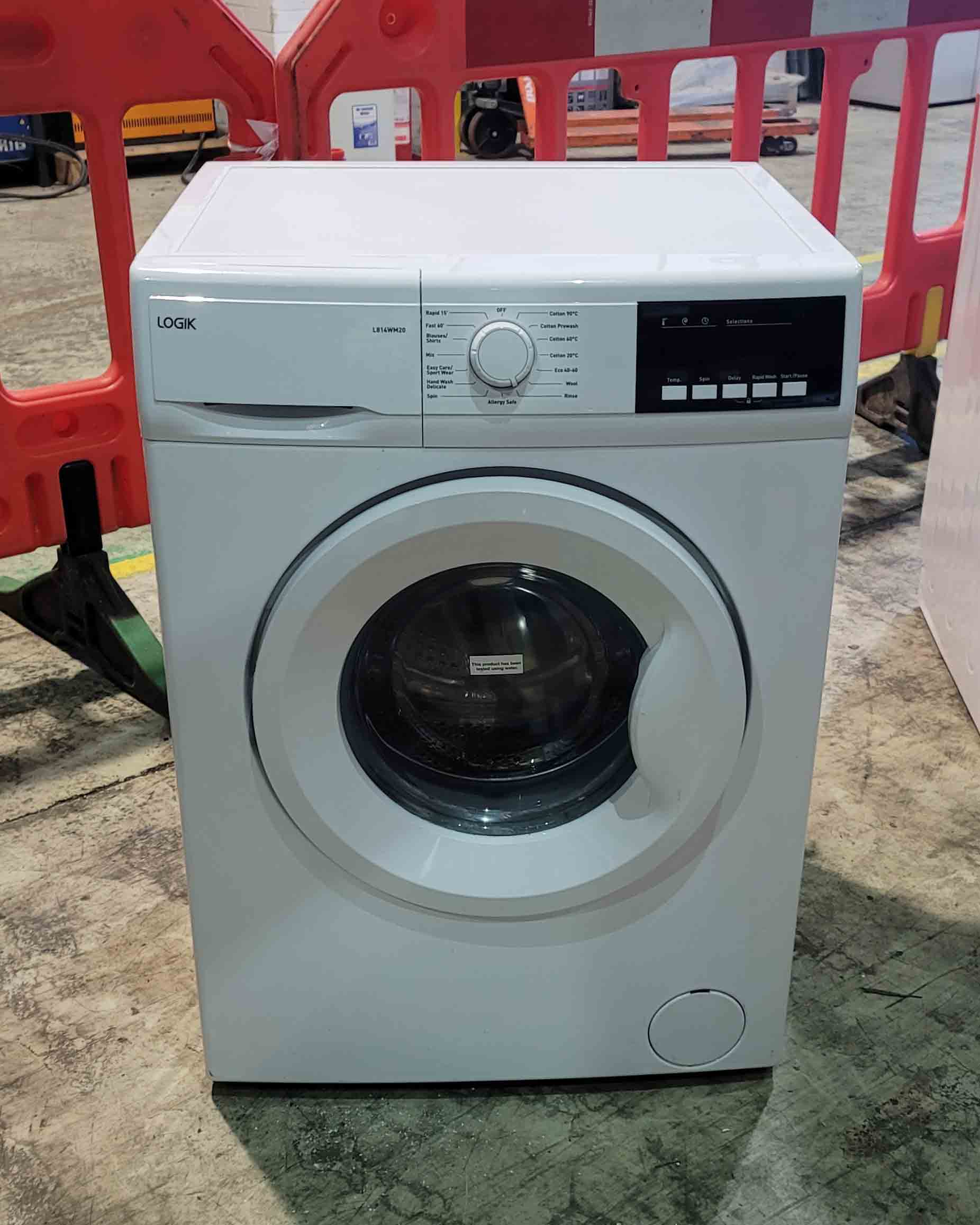 Washing Machine Logik 8kg White L814 WM20